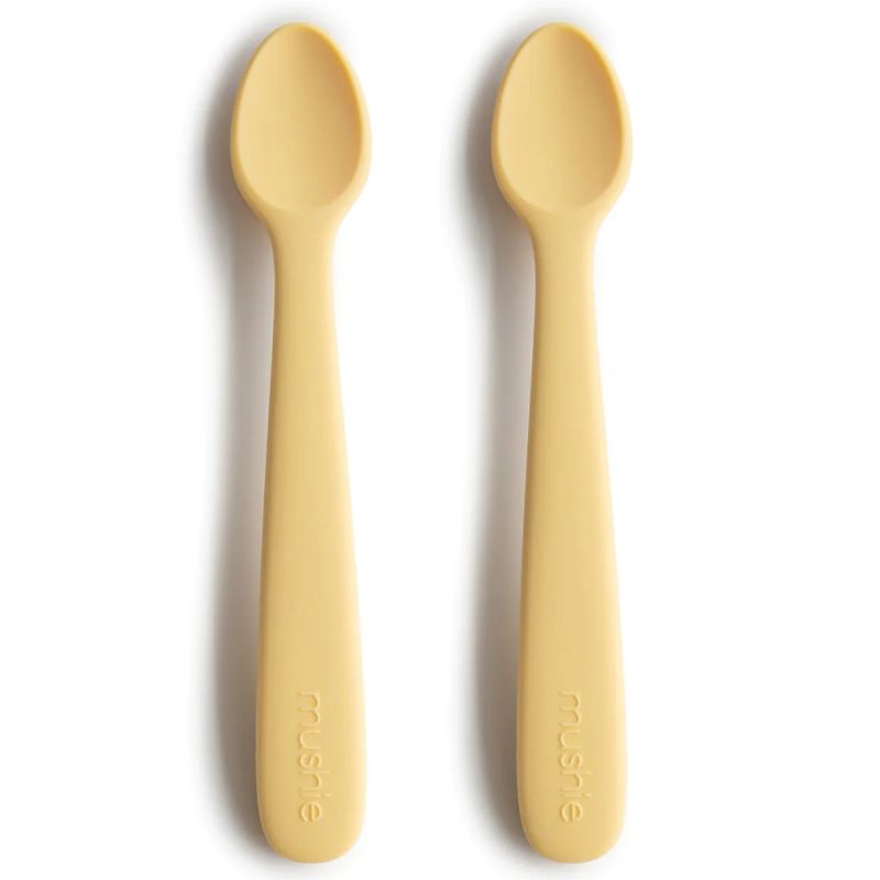 Lot de 2 cuillères en silicone Pale Daffodil Mushie