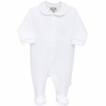 Pyjama léger interlock blanc (3 mois : 62 cm)  par Cambrass