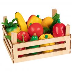 Cagette avec fruits et légumes (10 pièces) - Goki