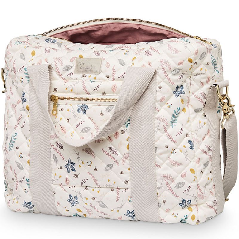 Sac à langer à anses Pressed Leaves rose Cam Cam Copenhagen