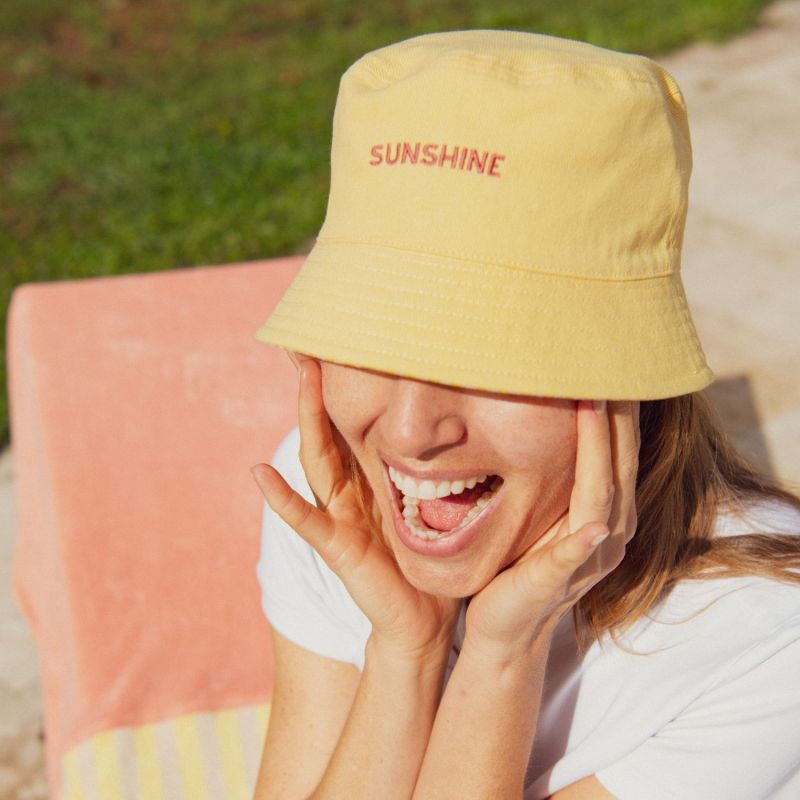 Bob enfant Sunshine large rayure jaune (3-6 ans) Chamaye Ambiance 9