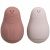 Variation Rose du produit Lot de 2 jouets de bain Pingouin Stone Red-Vieux Rose de la marque Baby's Only