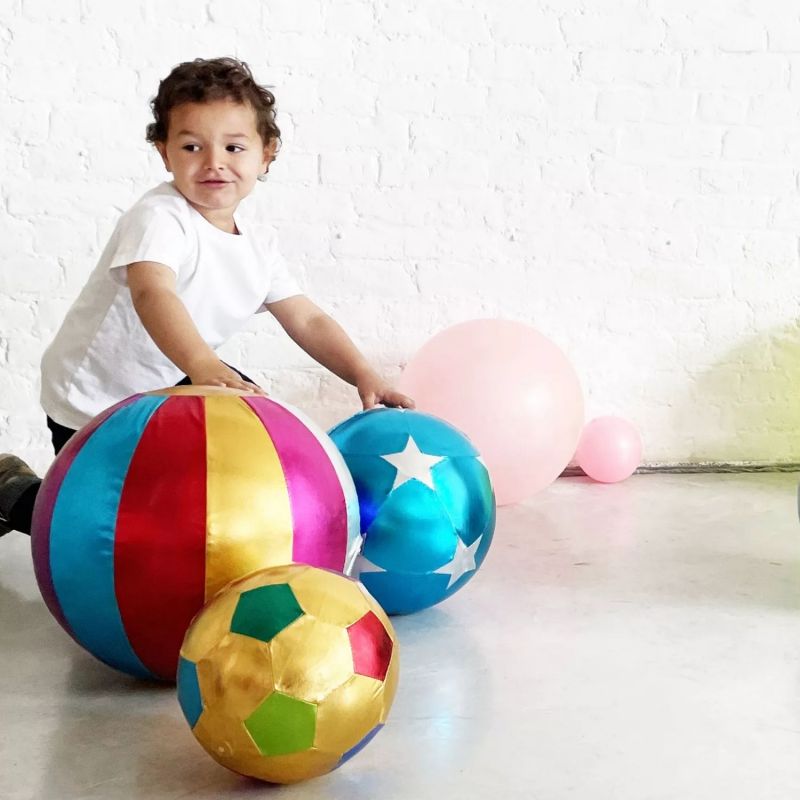 Ballon De Plage Souple En Néoprène Pour Enfants - Taille 2 (16cm), Léger (110g), Pour Piscine, Mer, Sable, Dès 1 An