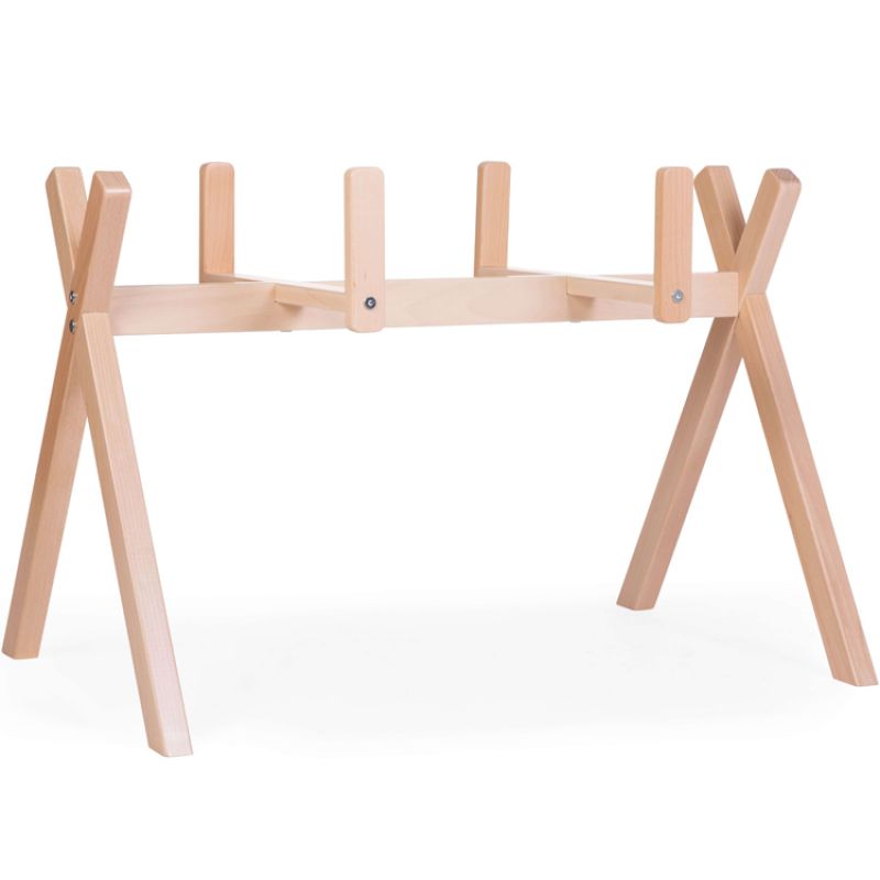 Support de couffin évolutif 2 en 1 en bois naturel Childhome Produit 1 grande taille