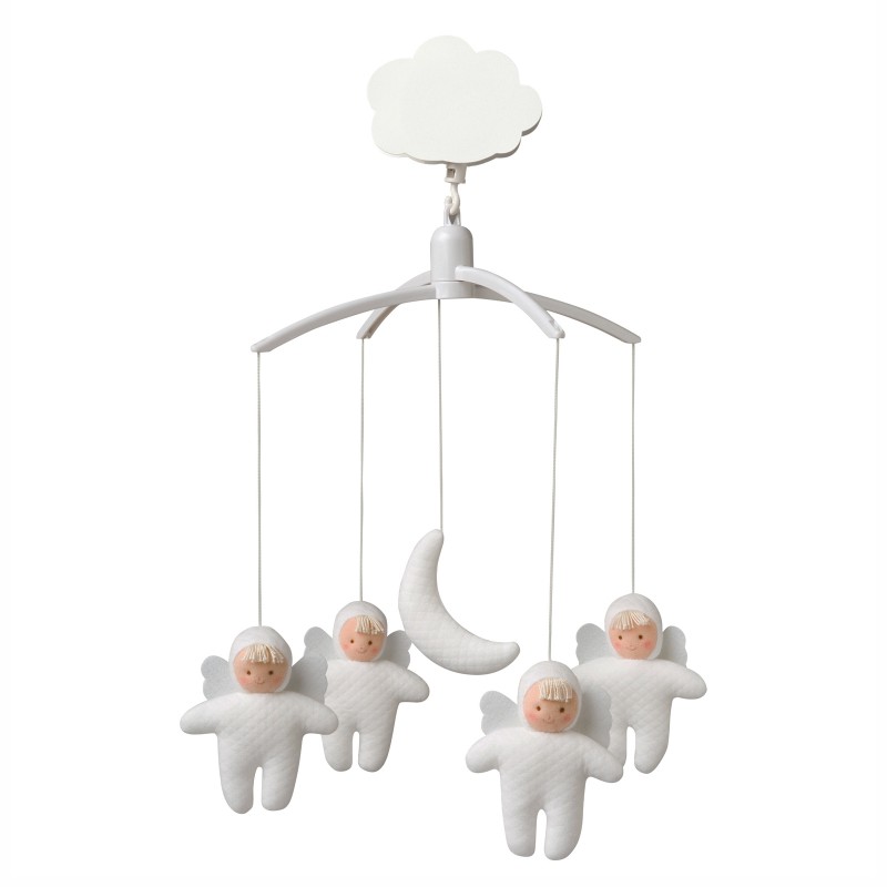 Mobile musical anges et lune Trousselier
