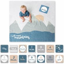 Cartes étapes de bébé et maxi lange I will move mountains (14 cartes)  par Lulujo