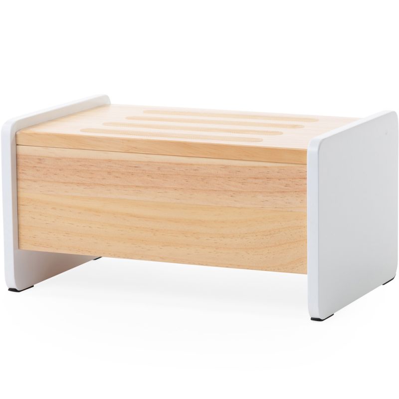 Marchepied en bois blanc naturel Childhome