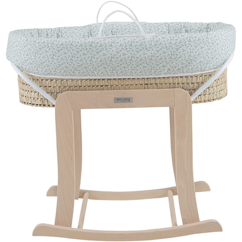 Couffin avec support naturel et habillage fleuri Nature Micuna