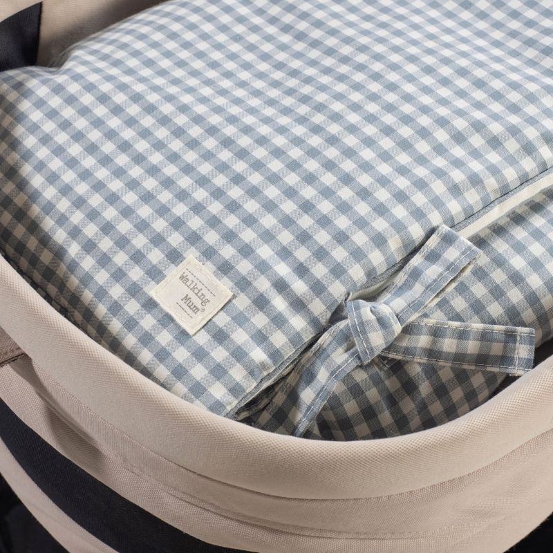 Nid d'ange et couverture Praliné Vichy Matcha TOG 2,5 Walking Mum Ambiance 3