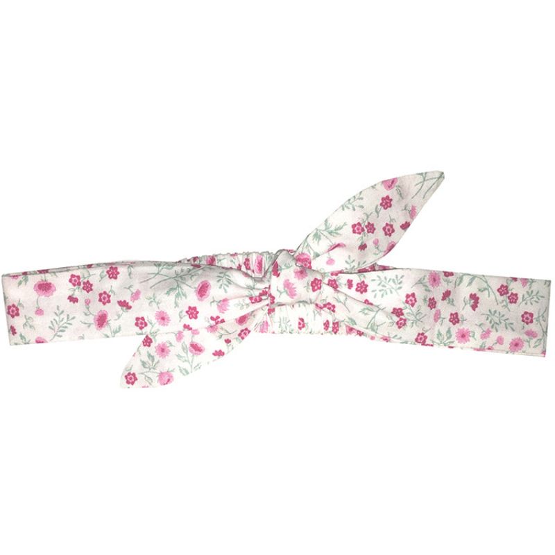 Bandeau noué liberty rose BB & Co