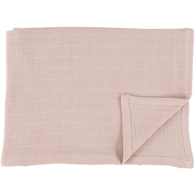 Lot de 2 langes en mousseline de coton Bliss Rose (110 x 110 cm) Trixie