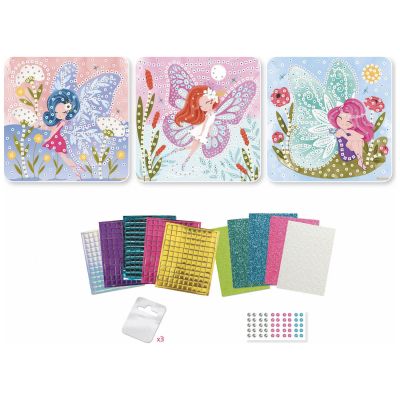 Coffret 3 mosaïques Fées