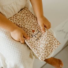 Protège livret de famille Gaze Léopard (personnalisable)