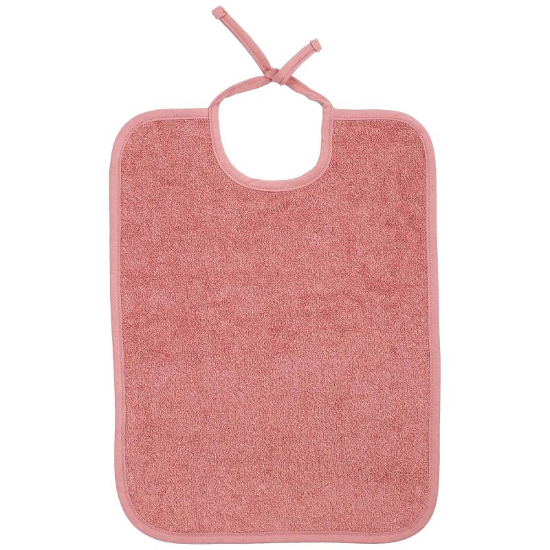 Bavoir à lacets en éponge Rose Trois Kilos Sept Produit 1