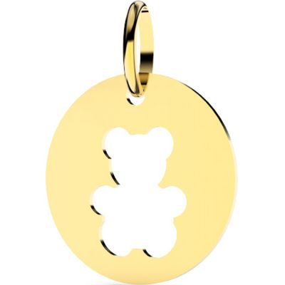 Médaille ourson ajourée (or jaune 375°)