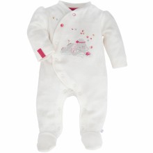 Pyjama chaud Anna et Pili blanc (3 mois : 62 cm)  par Noukie's