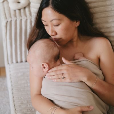 Bandeau de peau à peau tube beige (S/M)