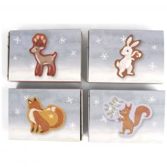 Set de 4 puzzles Wonderful Winter Forest Friends - Filibabba