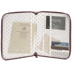 Protège carnet de santé Cherry Rayé