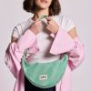 Sac banane Andrea Rayures Fines Vert Hindbag Ambiance 2