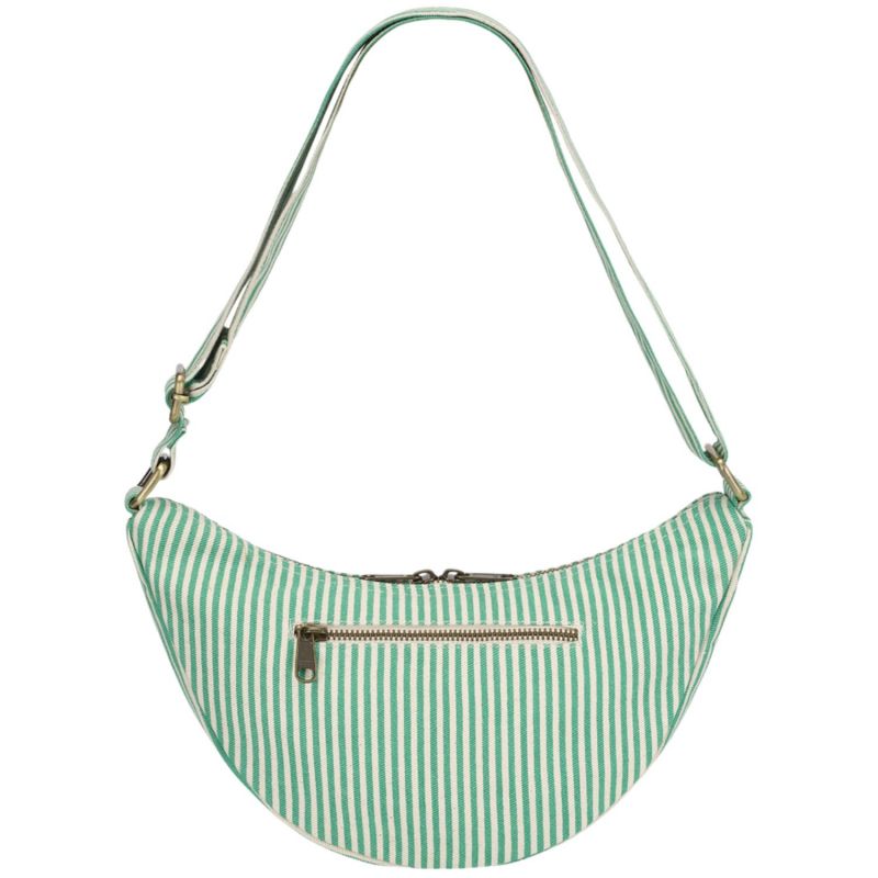 Sac banane Andrea Rayures Fines Vert Hindbag Produit 3