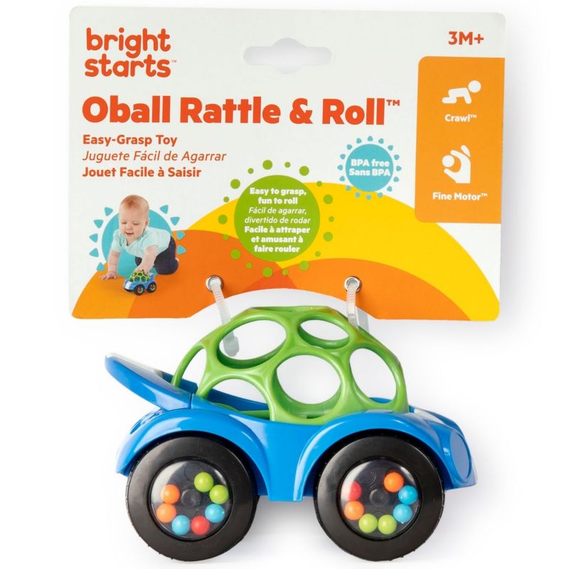 Hochet voiture Bleu Oball Packaging 8