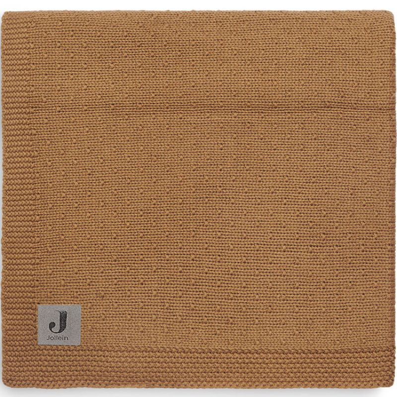 Couverture tricotée Bliss Knit Caramel (100 x 150 cm) Jollein