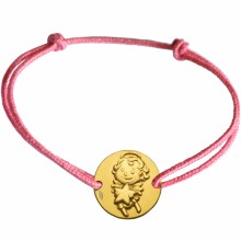 Bracelet cordon enfant Maline (or jaune 375°)  par La Fée Galipette