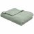 Variation Vert d'eau du produit Couverture en tricot et flanelle Argile (75 x 100 cm) de la marque Trois Kilos Sept