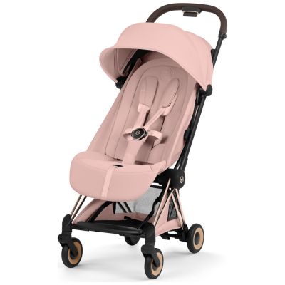 COŸA Style 2026 Poussette ultra-compacte et Châssis Rose Gold Peach Pink