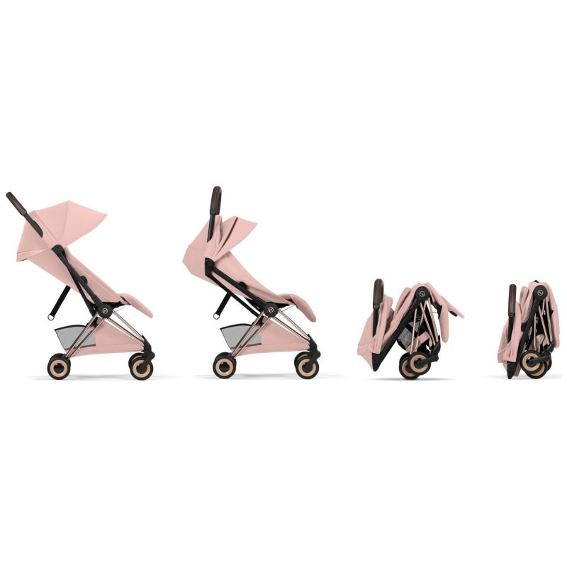 COŸA Style 2026 Poussette ultra-compacte et Châssis Rose Gold Peach Pink Cybex Produit 4