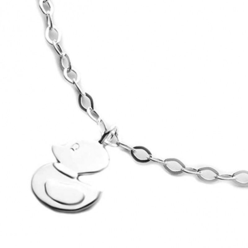 Collier enfant avec petit canard (argent 925° rhodié) Daniel Crégut
