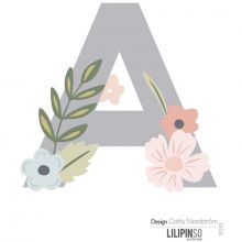 Lettre adhésive Bloom A  par Lilipinso