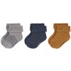 Lot de 3 paires de chaussettes bébé en coton bio bleu (pointure 12-14)  par Lässig 
