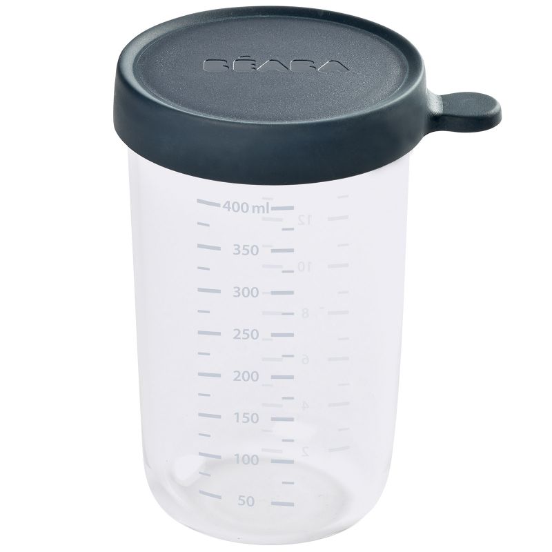 Pot de conservation en verre bleu nuit (400 ml) Béaba