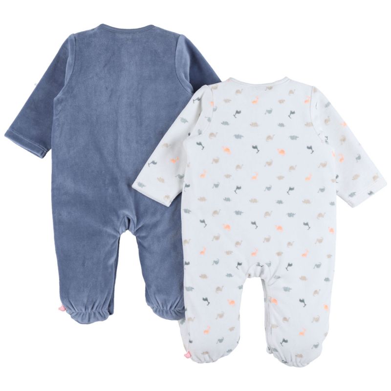 Lot de 2 pyjamas Velours Dino (3 mois) Noukie's Produit 3