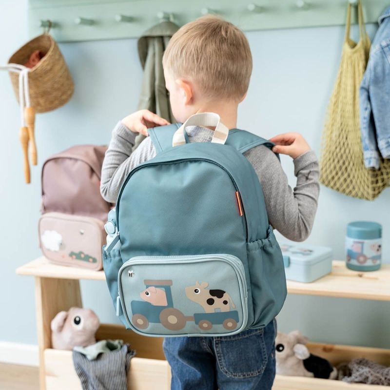 Sac à dos enfant Tiny farm Bleu Done by Deer Ambiance 2