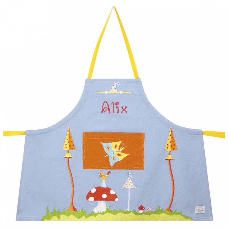 Tablier Champi rouge personnalisable L'oiseau bateau