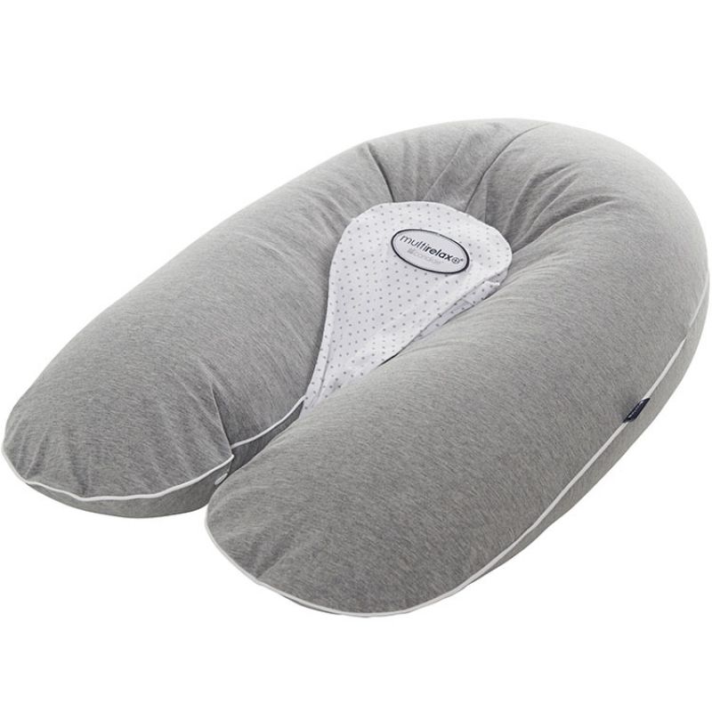 Coussin de grossesse Multirelax évolutif gris étoile Candide