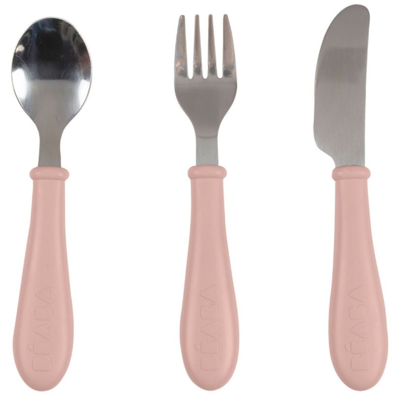 Set de 3 couverts inox Barbe à papa Béaba Produit 1