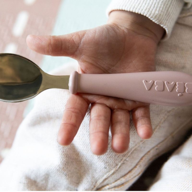 Set de 3 couverts inox Barbe à papa Béaba Ambiance 2