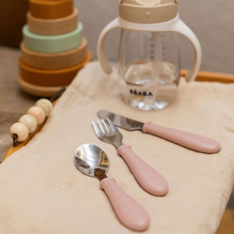 Set de 3 couverts inox Barbe à papa Béaba Ambiance 3