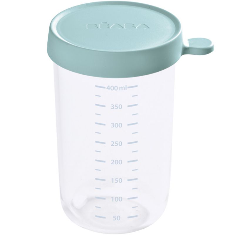 Pot de conservation en verre vert eucalyptus (400 ml) Béaba