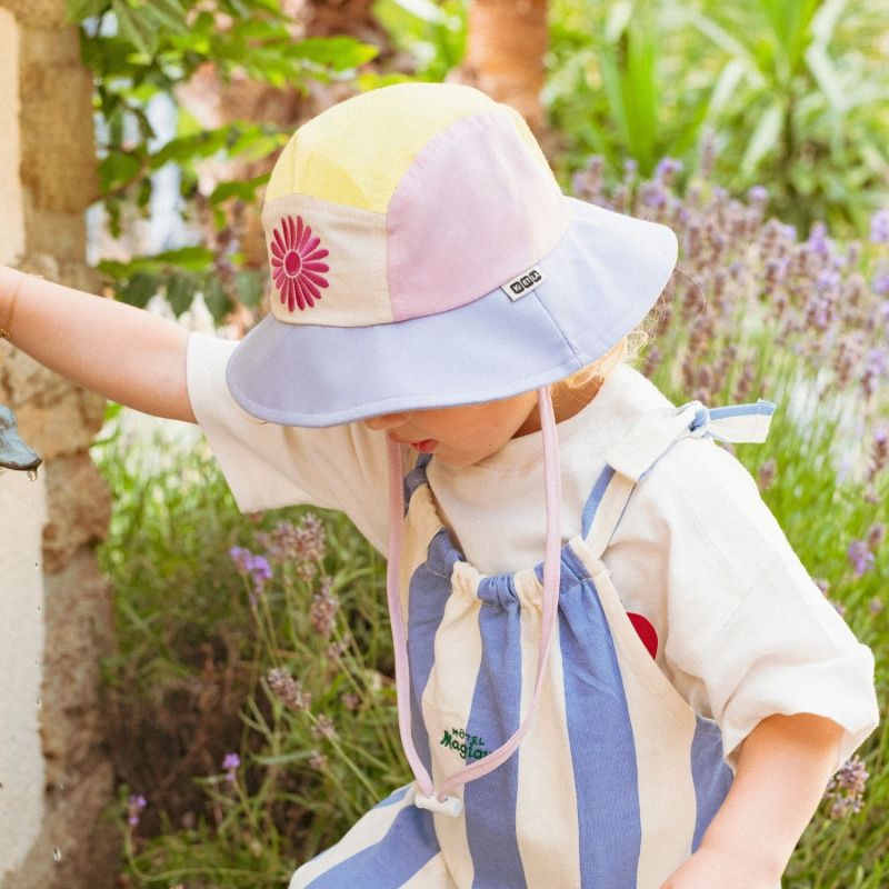 Chapeau anti-UV Camper Fun Fleur Jaune (2-4 ans) KI et LA Ambiance 7