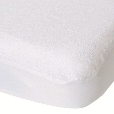 Lot alèse et drap housse blanc (60 x 120 cm)