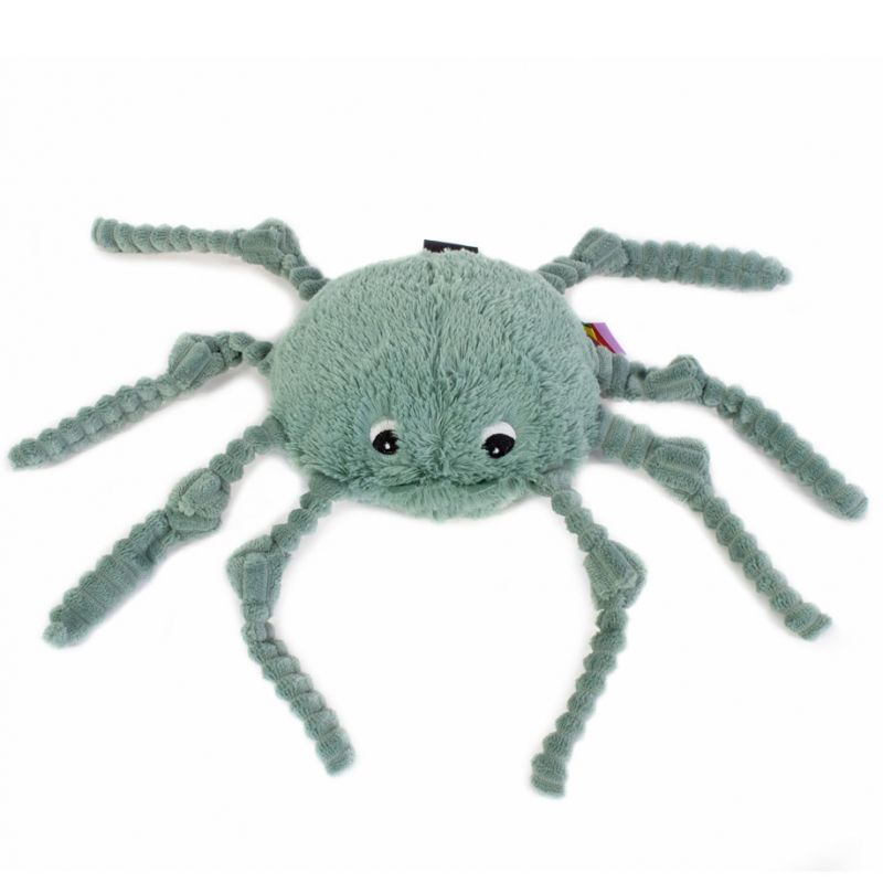 Peluche Les Ptipotos Ricominfou l'araignée verte (15 cm) Les Déglingos