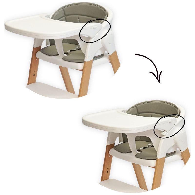 Chaise haute évolutive Grow With Me Pure white - Reconditionné Bo Jungle Produit 7