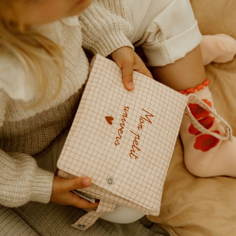 Mini album photo Gaze Petits Carreaux (personnalisable) Atelier Wagram Ambiance 2