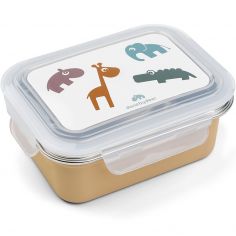 Boîte à goûter inox Deer friends Moutarde - Done by Deer