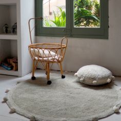 Tapis lavable Bubbly olive (120 cm)